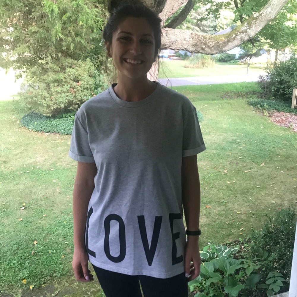 LOVE/HATE long shirt